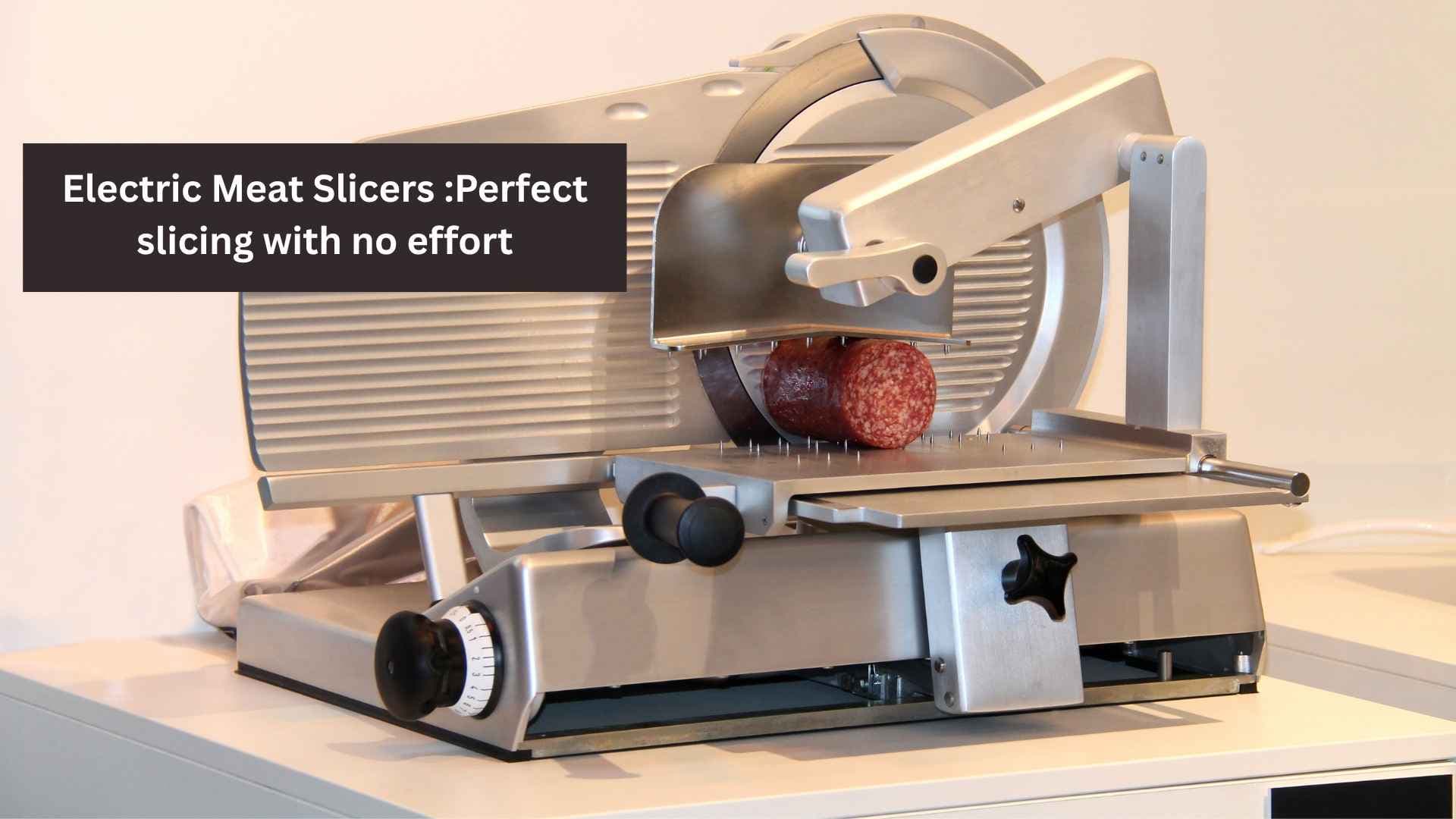 Electric Meat Slicers :Perfect slicing with no effort